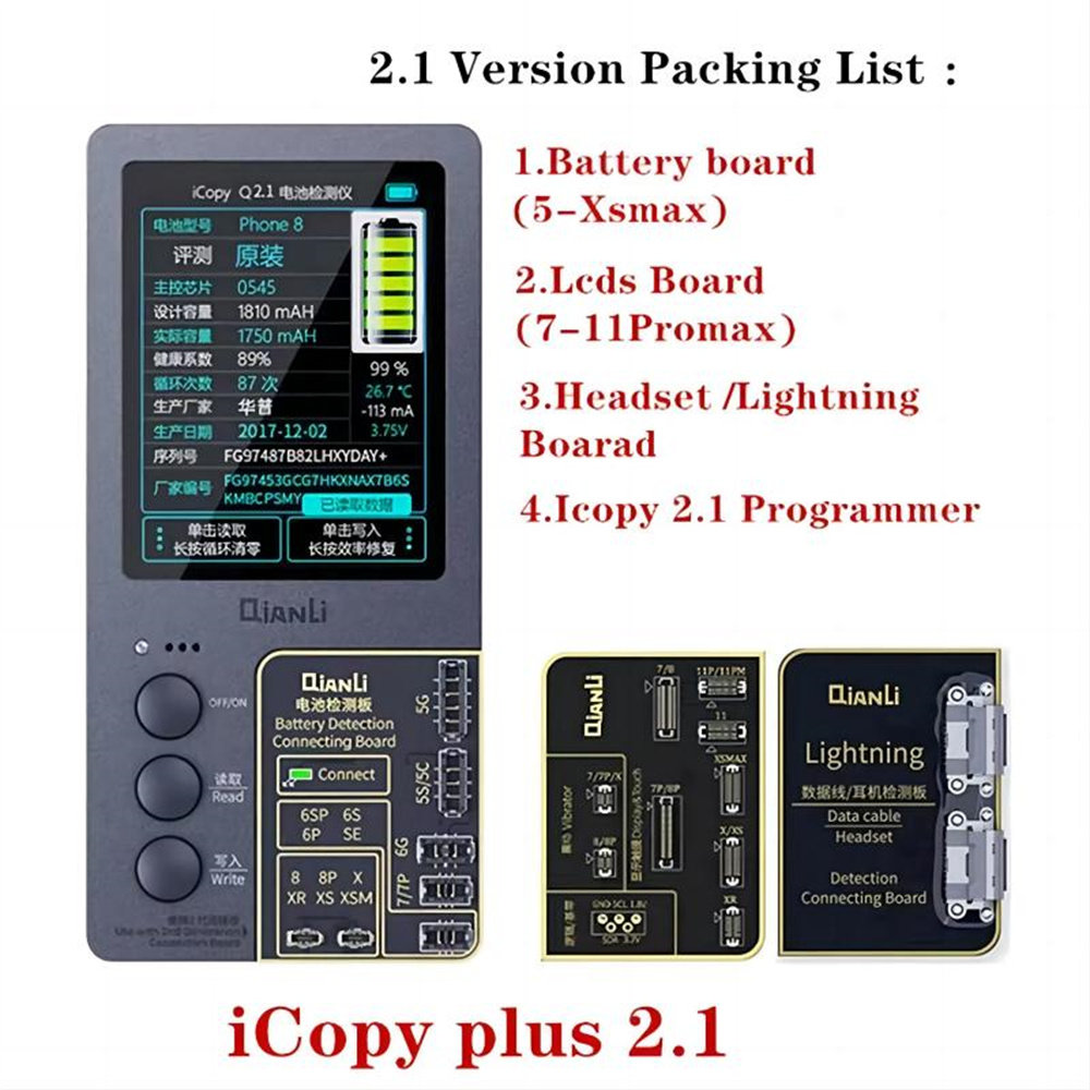 Programmer for Screen True Tone/Battery/Vibrator/MFI Tester...